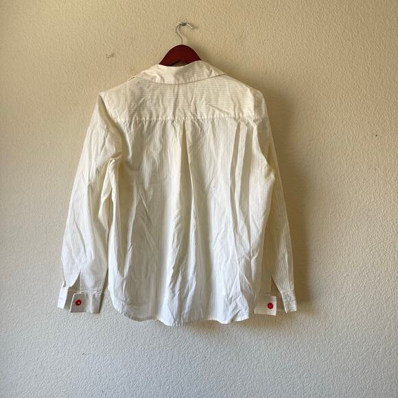 Vintage folk embroidered boho button up shirt size xl - Picture 3 of 5